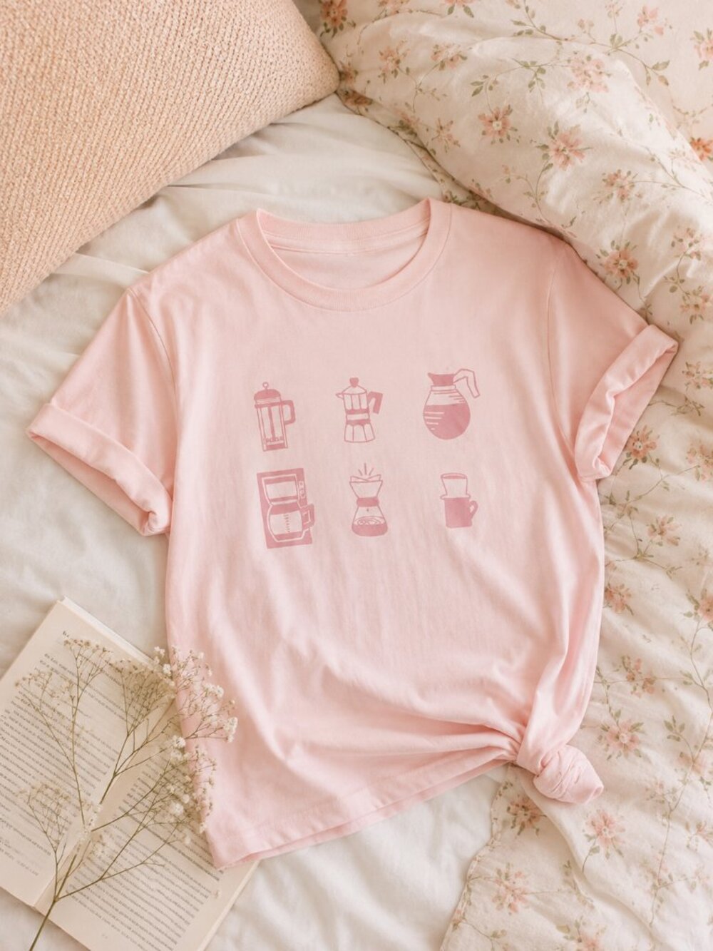 Coffee Graphic T-Shirt ☕✨ | Screen Printed Foodie Tee | Cozy Coffee Lover Gift